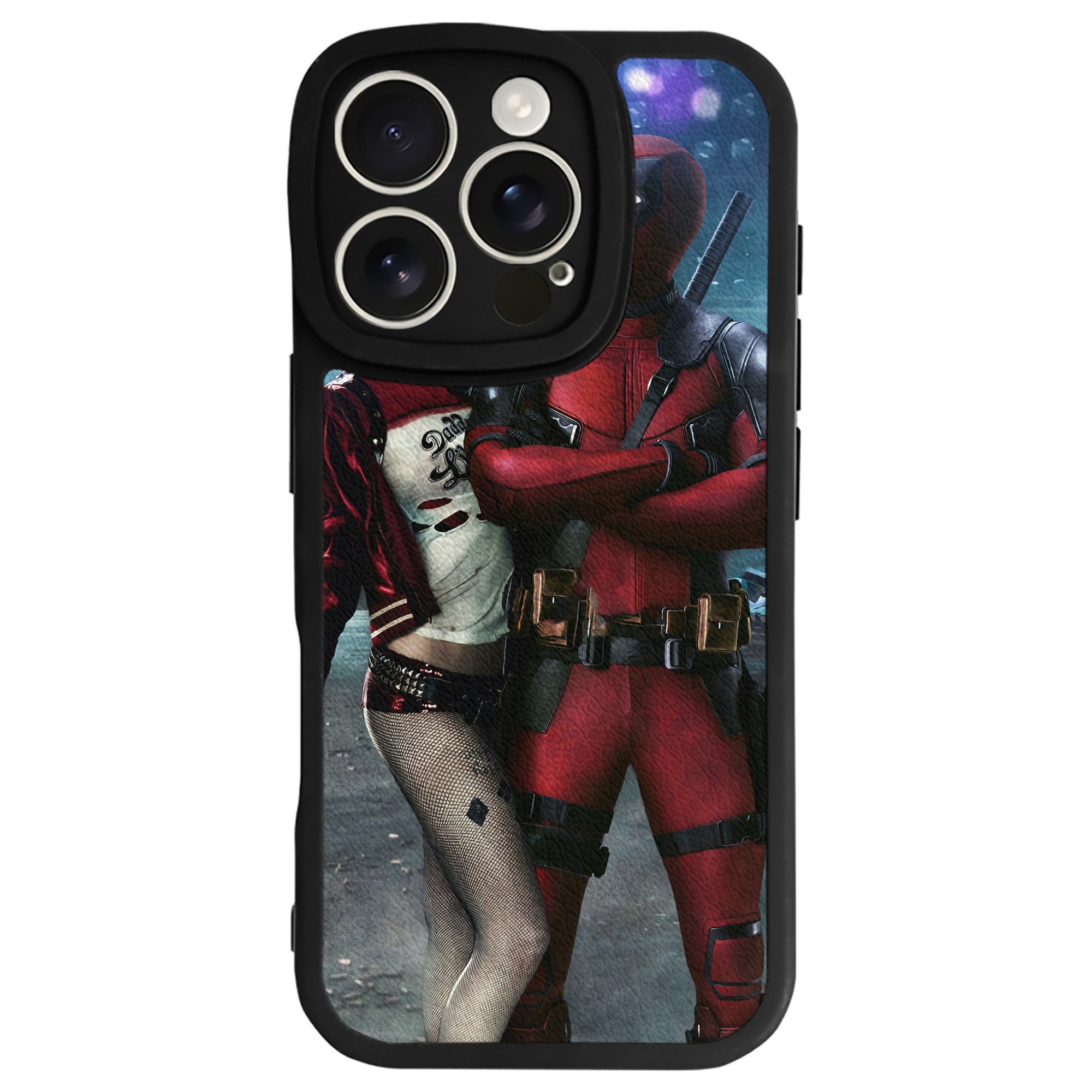 （画像用） Deadpool デッドプール 【iPhone 16シリーズ対応】シリコンスマホケース（レザー調） 材質：シリコン